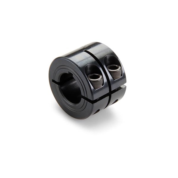 Keyed Shaft Collar, 1pc Double Wide, Bore 16mm, Steel, OD 34mm